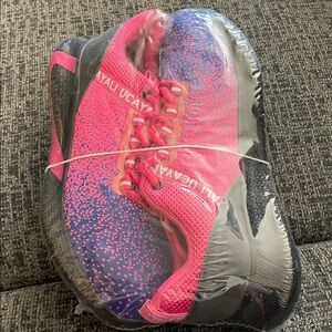 Vibrant Pink and Blue steel toe  Shoes